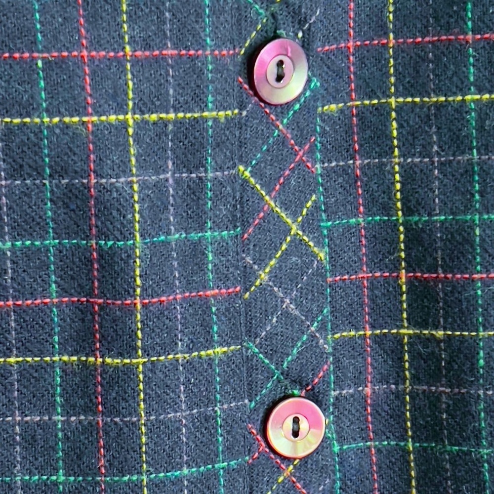 VINTAGE PLAID SKIRT - Picture 3 of 6